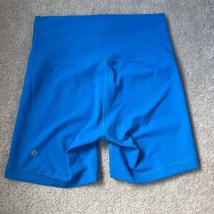 Lululemon Blue 6” Biker Shorts
